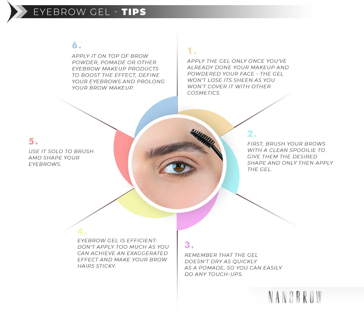 how to apply eyebrow gel
